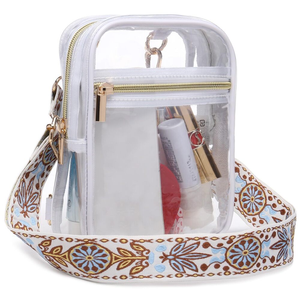 1483 Stadium Approved Crossbody Purse - Clear Stadium Bag for Sporting
